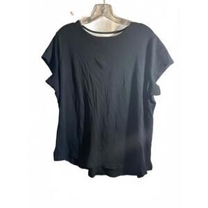 Isaac Mizrahi Live! Essential Black T-Shirt - Women's 2XL